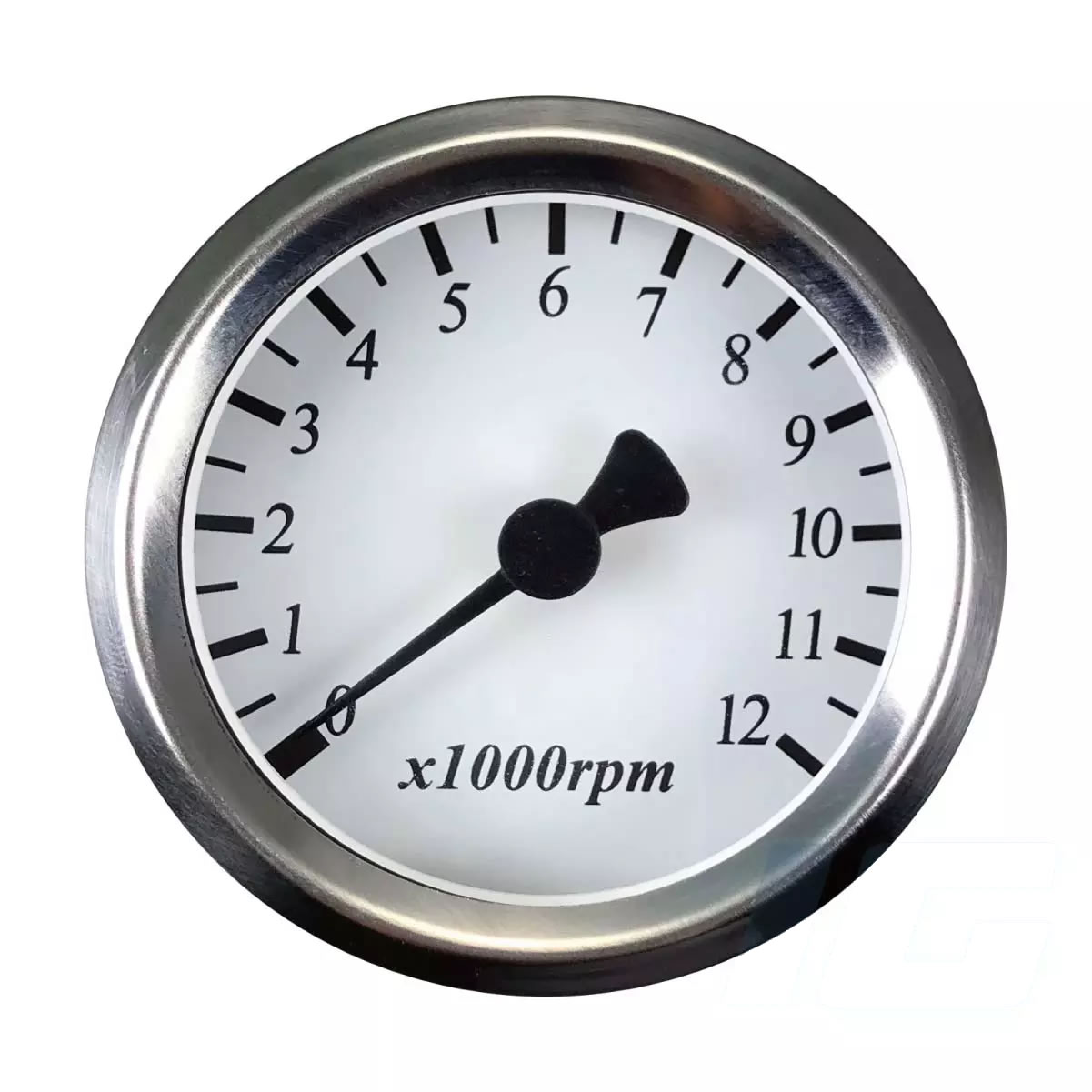 48mm White Face Universal Aftermarket Gauge - Tachometer For Motorcycle